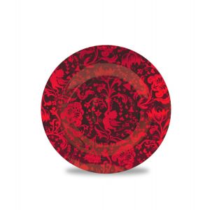 Piattino Rosso per candele grandi