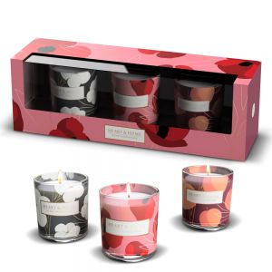 Cofanetto 3 candele Poppy 45g