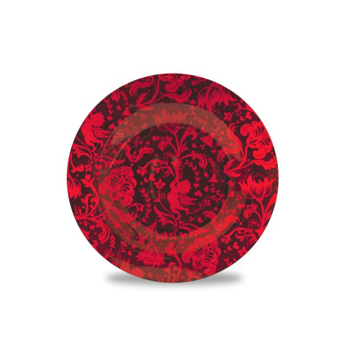 Piattino Rosso per candele grandi, Catalogo, SKU HHTB04, Immagine 1